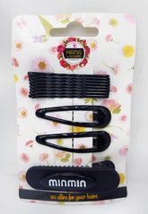 Hana Jewel 12 Pcs Tic Tac Hair Clip & Hair Pin Set - Stylish Multicolour Toddler Barrettes for Women & Girls